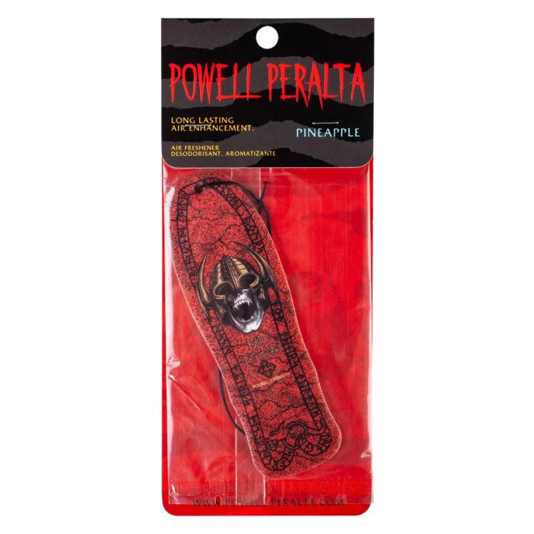 Powell Peralta Per Welinder Nordic Skull Red Air Freshener - Pineapple Scent