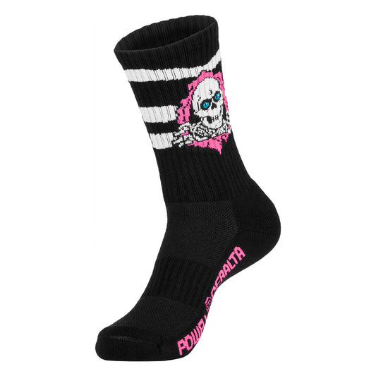Powell Peralta Ripper Cotton Socks Stripes Black/Pink