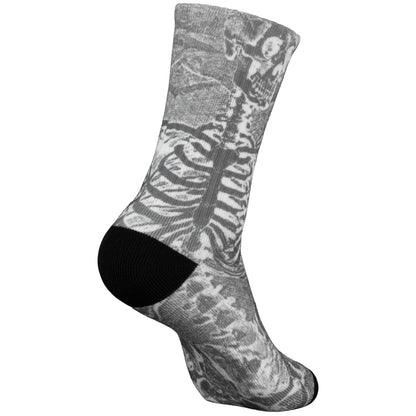 Powell Peralta SAS Skeleton Poly Blend Socks Charcoal