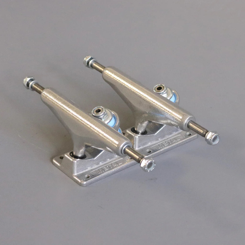 Picture Metal Hollow Custom Silver OG Skateboard Trucks (Pair)